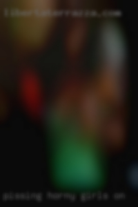 pissing horny girls on man